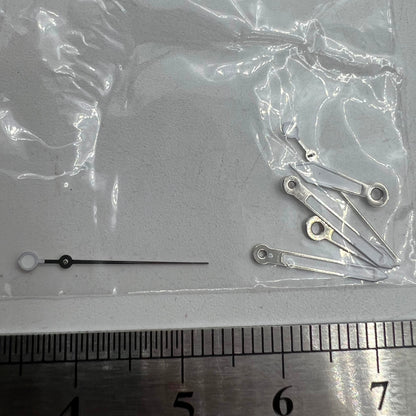 White trim watch hands designed for Miyota 2035 quartz movement, precise fit by P1-H4-C113 brand.