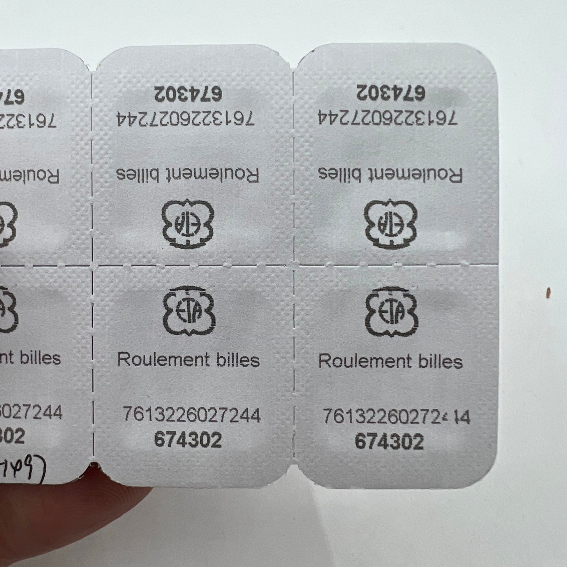 High precision Ref.1497 ball bearing for ETA 2000-1 watch movement, durable replacement part.