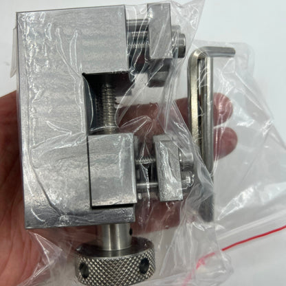 Oyster style stainless steel link remover, perfect for accurate watch band resizing.