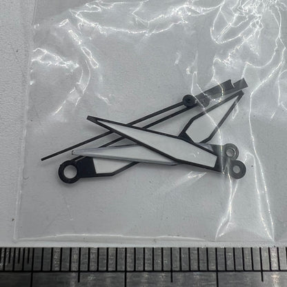 White+diamond orange lume watch hands in diamond shape, compatible with ETA2836/2846/2824/2846 movements, for precise timekeeping