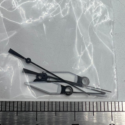 White diamond-shaped orange lume watch hands for ETA2836/2846/2824, improving visibility and style.