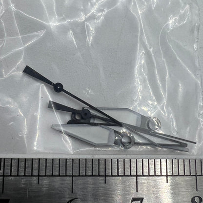 White+diamond orange lume watch hands for ETA2836/2846/2824/2846 movements, precise and durable accessory.