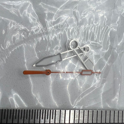 Aiguilles de montre d'occasion vertes luminescentes avec garniture argentée pour ETA2836/2846/2824/2846