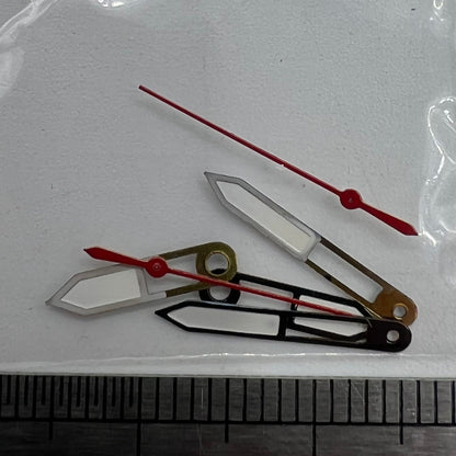 Red second hand with black trim for Miyota 2035 quartz movement watches, precise and stylish P1-H4-C100 accessory.