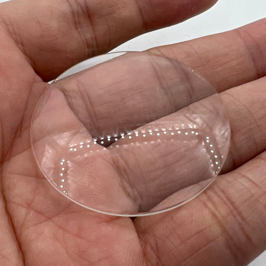 Verre minéral de remplacement pour montre ronde de 40 à 45 mm, épaisseur 1,0 mm