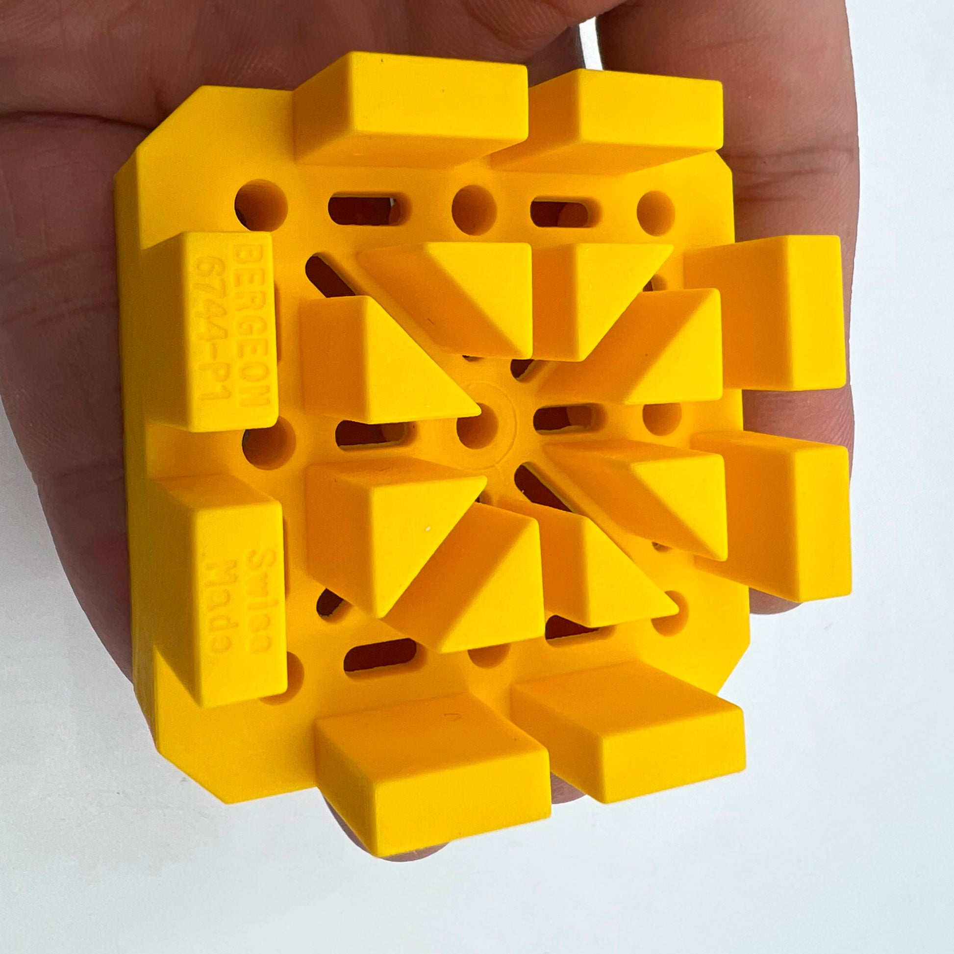 Bergeon 6744-P1-S flexible watch bracelet block holding Swiss Made watches securely during repairs