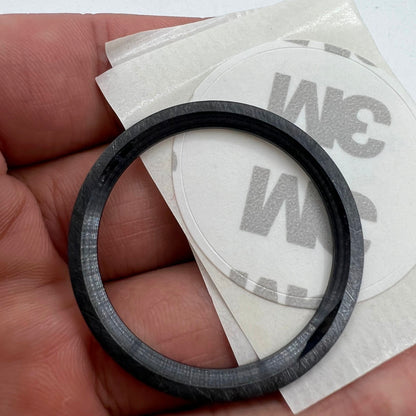 38 mm/30,8 mm matt poliert GMT SUB schwarze Keramik-Uhrenlünette Einsatz Uhrenteile
