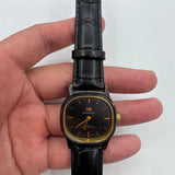 34mm Shanghai Factory Made Manual Mechanical Watch Black 19 Jews Shock-Resistant