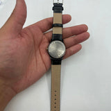 34mm Shanghai Factory Made Manual Mechanical Watch Black 19 Jews Shock-Resistant