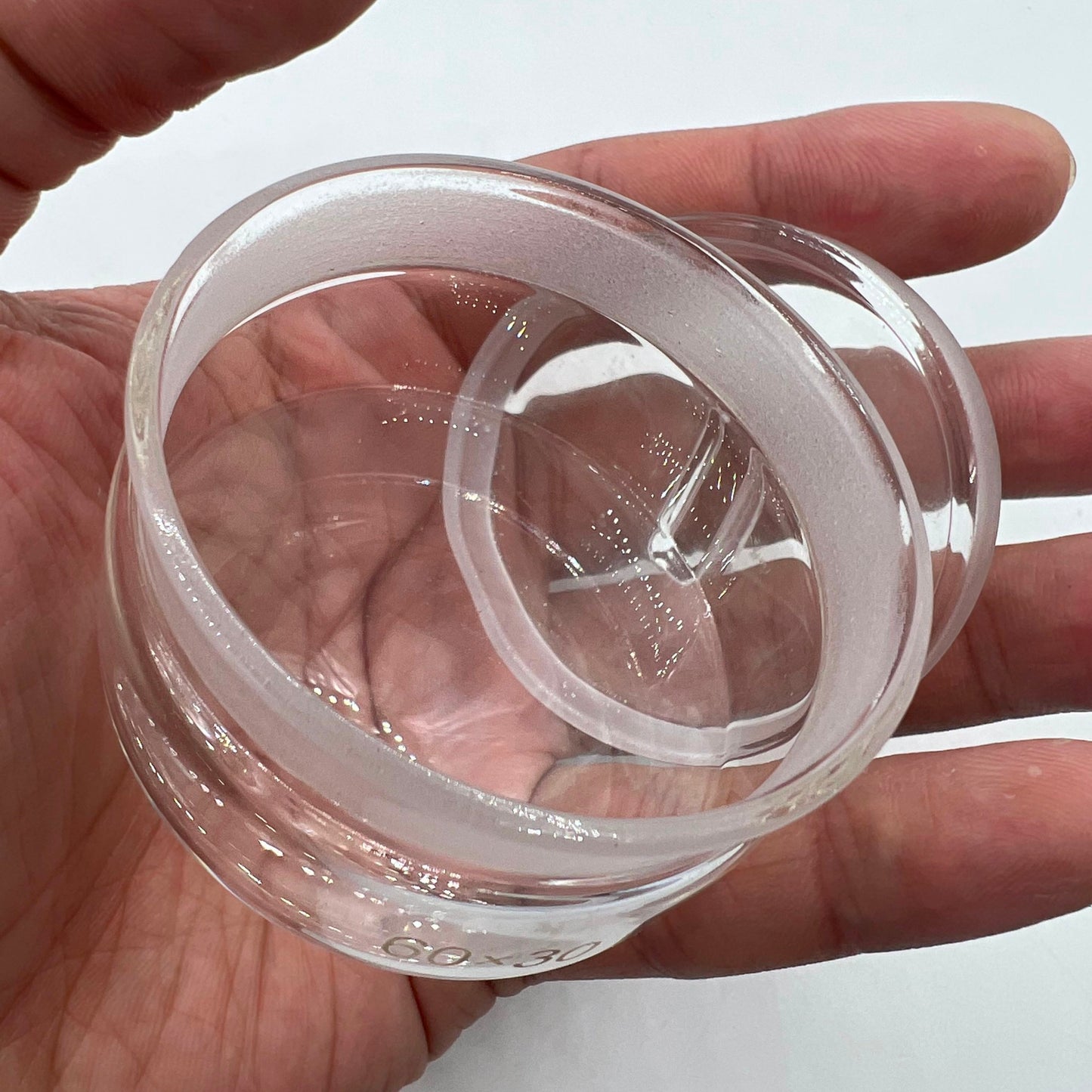 Tasse d'huile à essence sans poussière pour le lavage des boîtes de Petri en verre