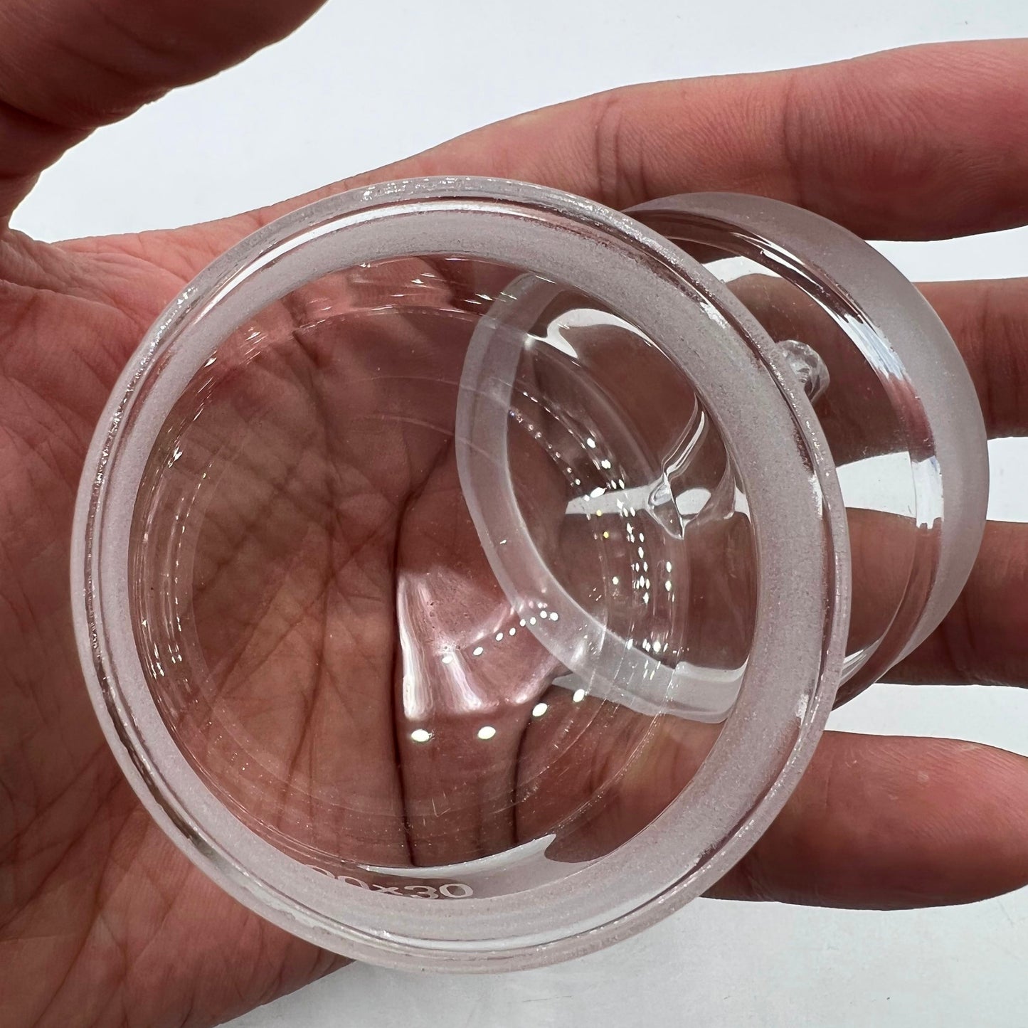 Tasse d'huile à essence sans poussière pour le lavage des boîtes de Petri en verre