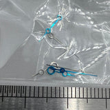 NO.1242 Blue Set of Watch Hands for Miyota 2035 Movement 12mm/10mm/7mm Length