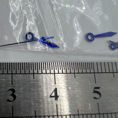Aiguilles de montre bleues 11 mm en forme de flèche sans luminescence pour mouvement à quartz Miyota 2035 #11