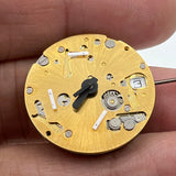 ISA 9232 Date at 3 Quartz Movement 3 Hands Golden