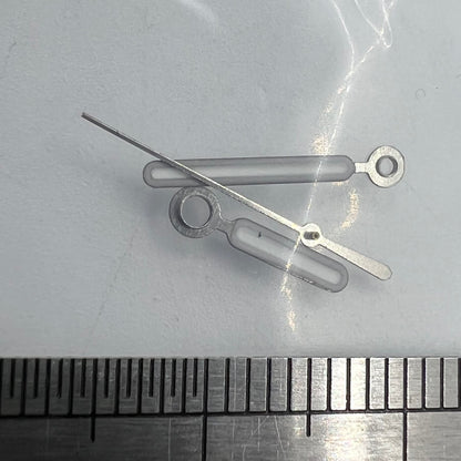 Green luminous watch hands with black trim for NH35A/NH36A movement, precision fit by BB11 brand.