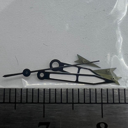 Dark blue trim arrow-shaped 13mm watch hands for Miyota OS series, precise time indication.