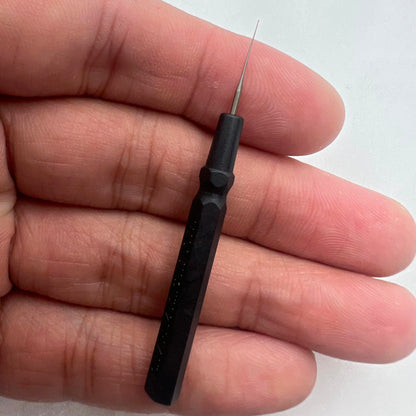 Bergeon 30102-N black watch dip oiler for precise watchmaking and repair tasks.