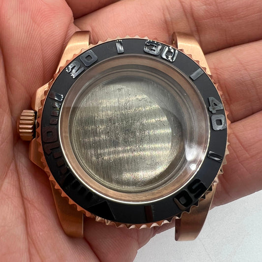 Boîtier de montre à miroir convexe durci pour mouvement NH35/NH36/NH39/NH38 