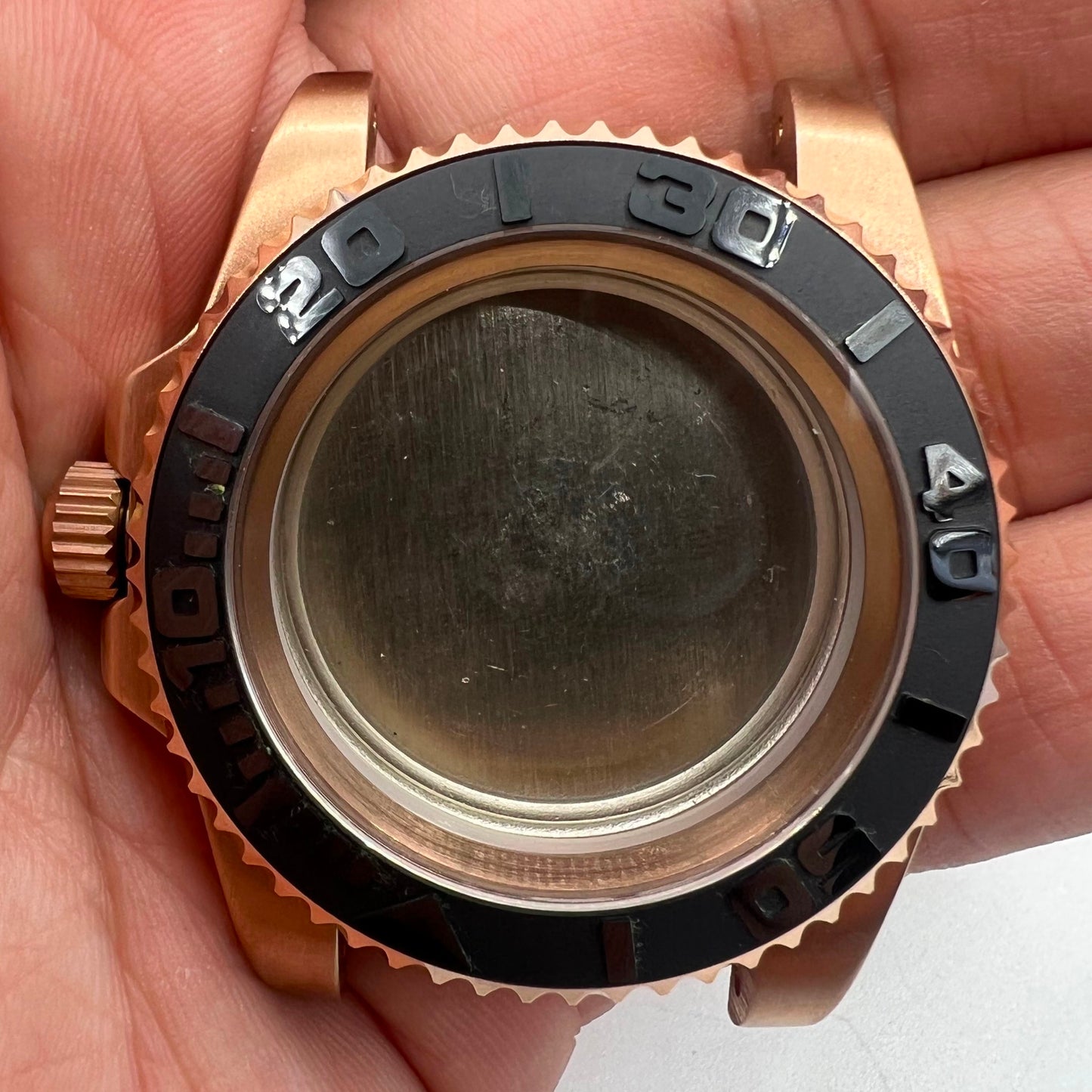 Boîtier de montre à miroir convexe durci pour mouvement NH35/NH36/NH39/NH38 