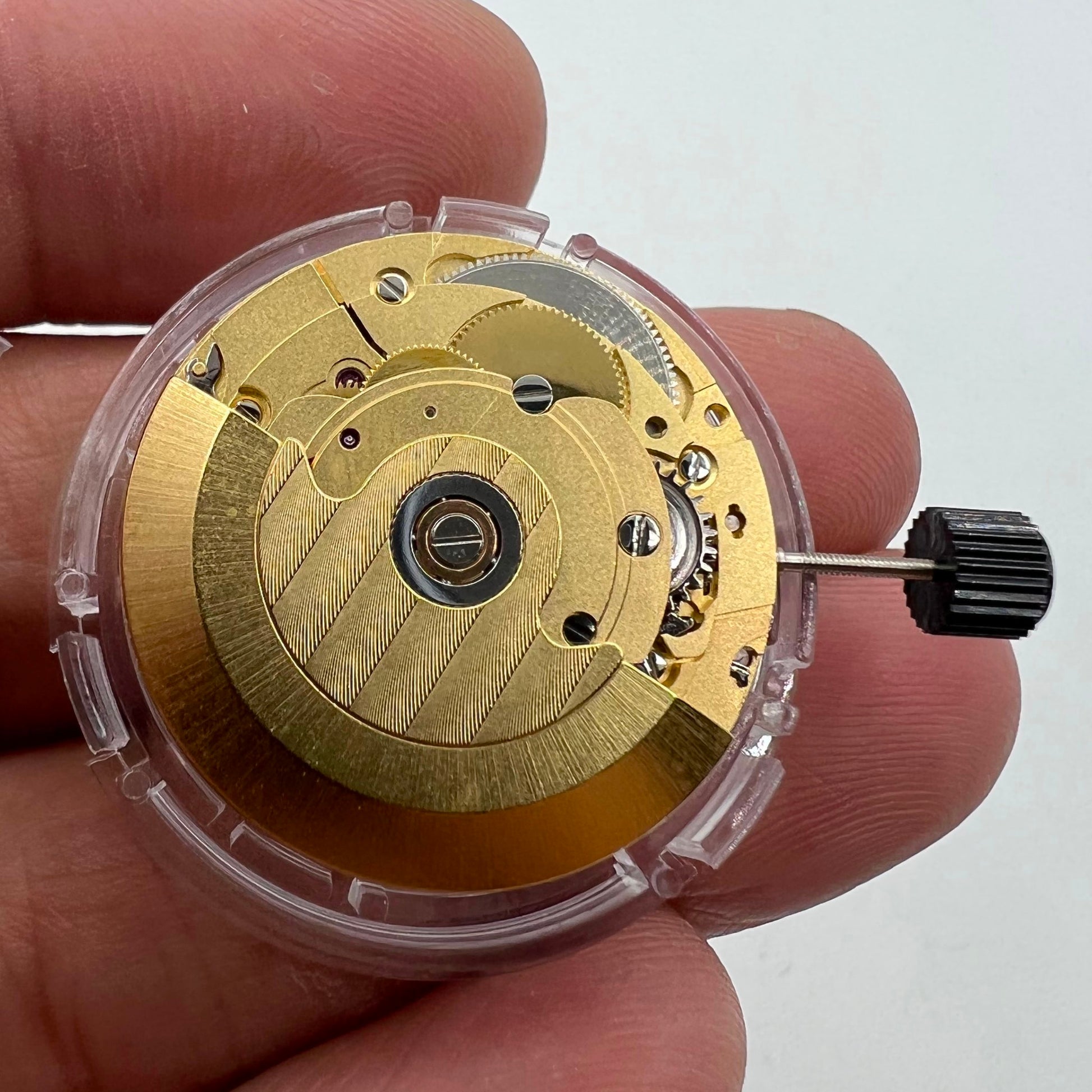TIANJIN ST2130 golden mechanical watch movement with single calendar, fits 2836-2/2824-2 models
