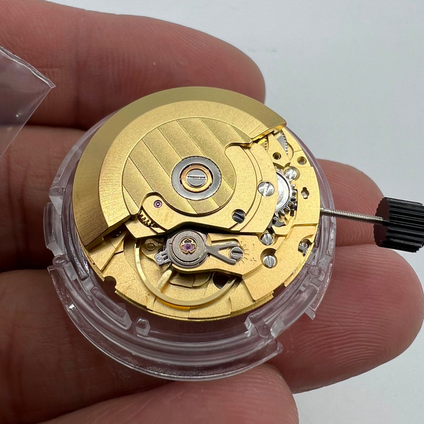 TIANJIN ST2130 golden mechanical watch movement with single calendar, fits 2836-2/2824-2 models.
