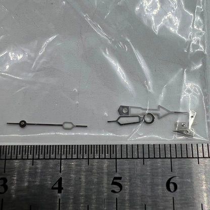 Aiguilles de montre lumineuses vertes argentées de 12 mm pour mouvement à quartz Miyota 0S20