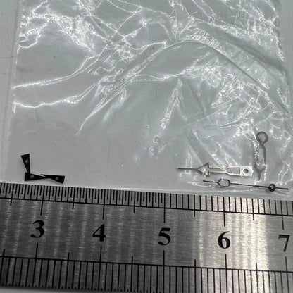 Aiguilles de montre lumineuses vertes argentées de 12 mm pour mouvement à quartz Miyota 0S20