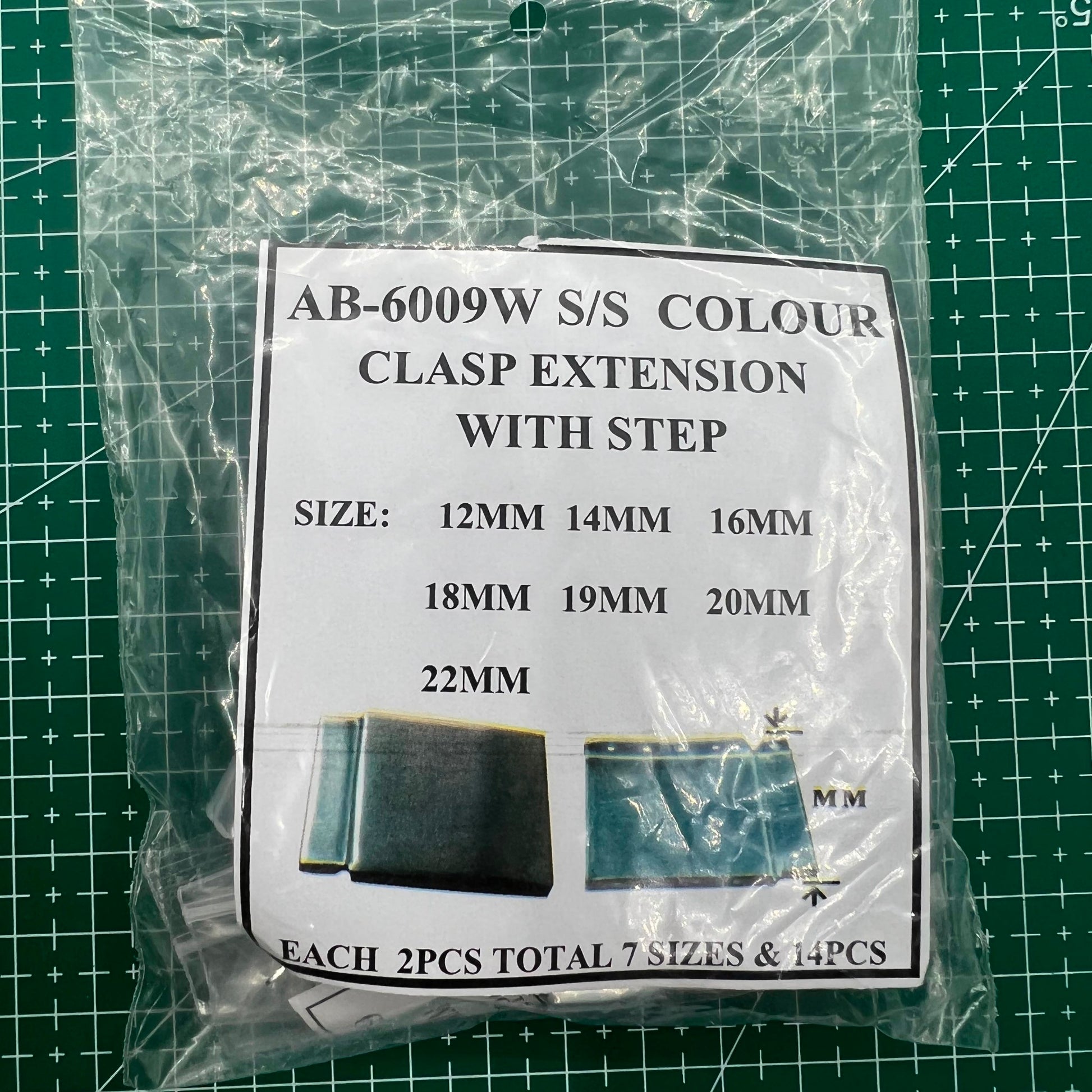 14PCS silver watch strap extenders with clasp, perfect for adjusting bracelet length.