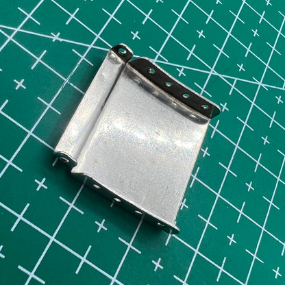 Set of 14 silver watch strap extenders with clasp for adjustable bracelet length.