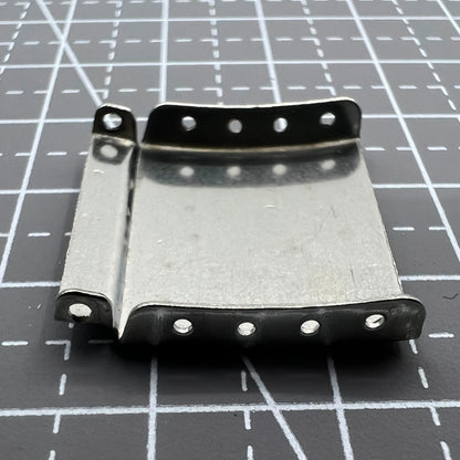 Set of 14 silver watch strap extenders with clasps, perfect for adjusting various watch bracelets.