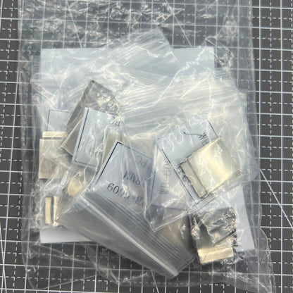 14PCS silver watch strap extenders with clasps, enhancing fit for various watch bracelets.