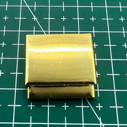 Set of 14 gold-tone watch strap extenders with clasps for adjustable bracelet length, compatible with multiple brands.