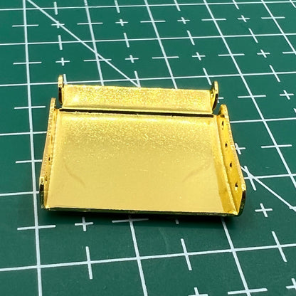 Set of 14 gold watch strap extenders with clasp links for adjustable bracelet length, compatible with multiple brands.