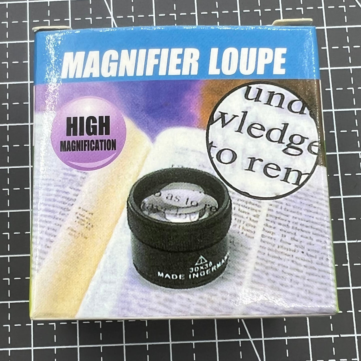 Germany Made Gold 30X magnifier loupe for precise watch repair and jewelry inspection.
