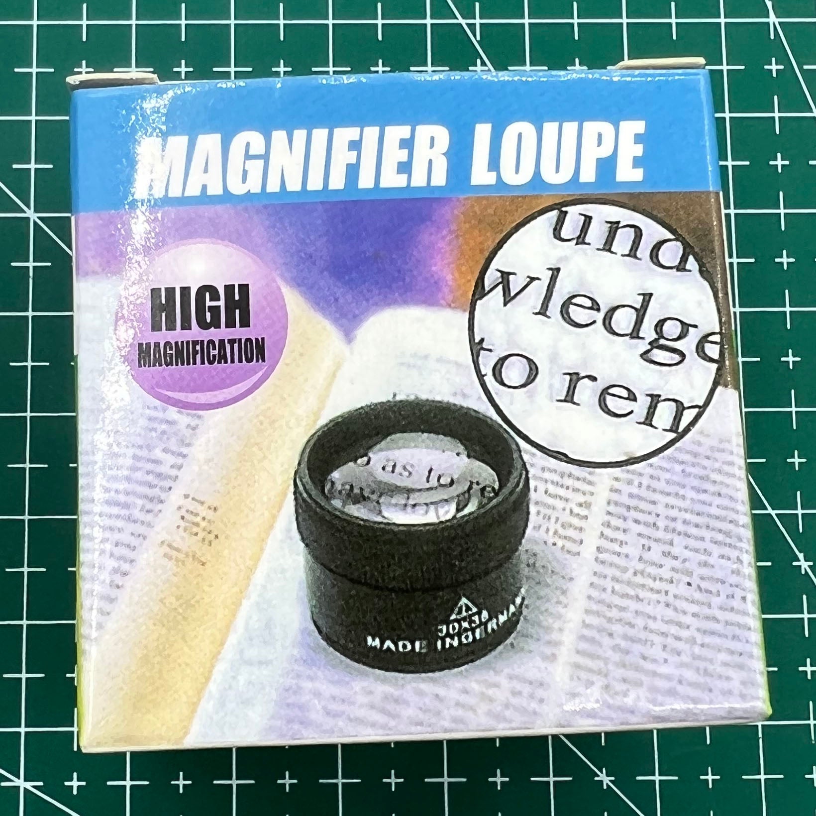 Germany Made Gold 30X Magnifier Loupe for detailed watch and jewelry inspection.