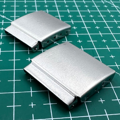 14PCS silver watch strap extenders with clasp links for adjustable bracelet length, compatible with various brands.