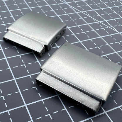 14PCS silver watch strap extenders with clasps, enhancing fit for various watch bracelets.