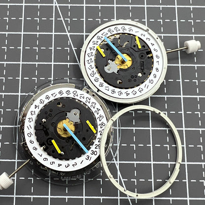 Swiss ISA 8162 quartz watch movement with date at 4, ideal replacement for accurate timekeeping by Original Swiss