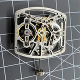 HZ1C01A Silve Barrel Shape Automatic Mechanical Movement Asian Made