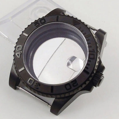 40mm Sapphire Glass Ceramic PVD Watch Case Fit Eta 2824 2836 Miyota NH35 NH36