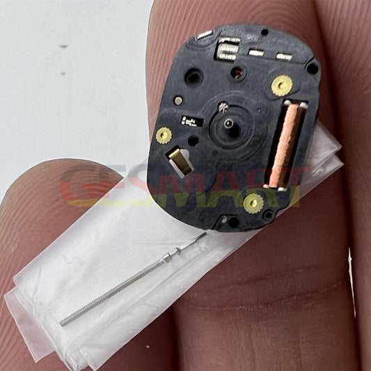 Hattori Epson TMI VX01B quartz watch movement, Japan-made, precision stem included, ideal for watch repairs.