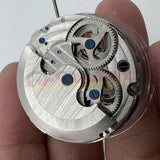 Double Mainspring Multi-function Hollow Mechanical Movement Double Time Zone