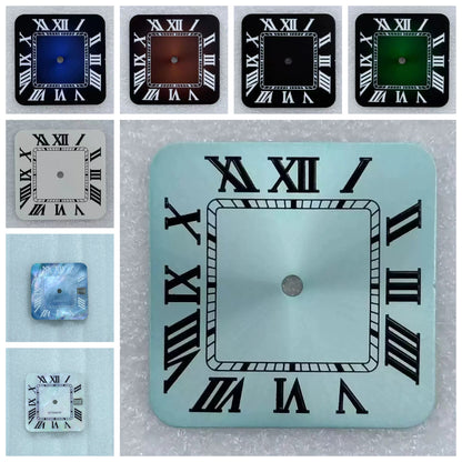 Personalized 27mm Square Roman Multicolor Watch Dial for NH35 NH36 Movement