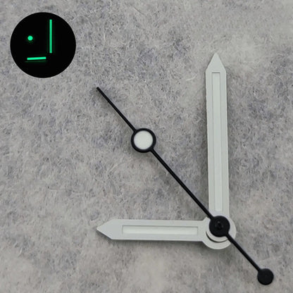 Silver/Black  Watch Hands For NH34 NH35 NH36 NH38 7S26 4R35 4R36 Green Luminous