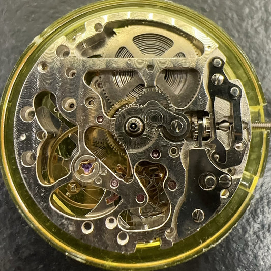 Mingzhu 7120 automatic watch part with hollow dial, mechanical movement, no calendar, 3 hands