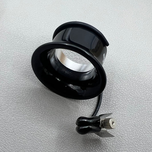 Swiss Bergeon 7913 eyeglass with clip-on magnifier, ideal for detailed watch repairs and accessories.