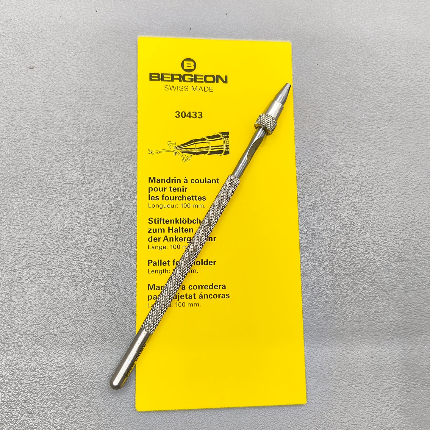 Swiss Bergeon 30433 Pallet Fork Holder Watchmakers Tool