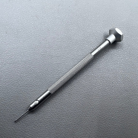 Horotec MSA01.201-060 aluminum screwdriver with ball bearings for precise watch accessory repairs.