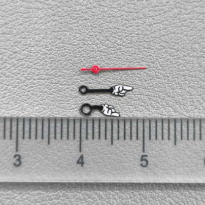 2 Sets Gesture Sign Style Irregular Watch Hands for Miyota 2035 Quartz Movement
