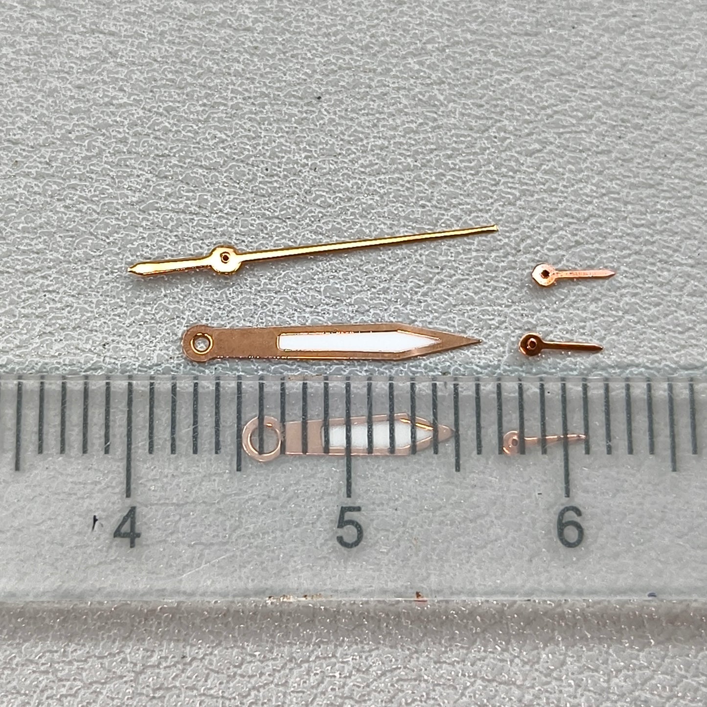 Typical Green Lume Rose Golden Trim Watch Hands for OS10 OS60 OS80 Movement Watch Part